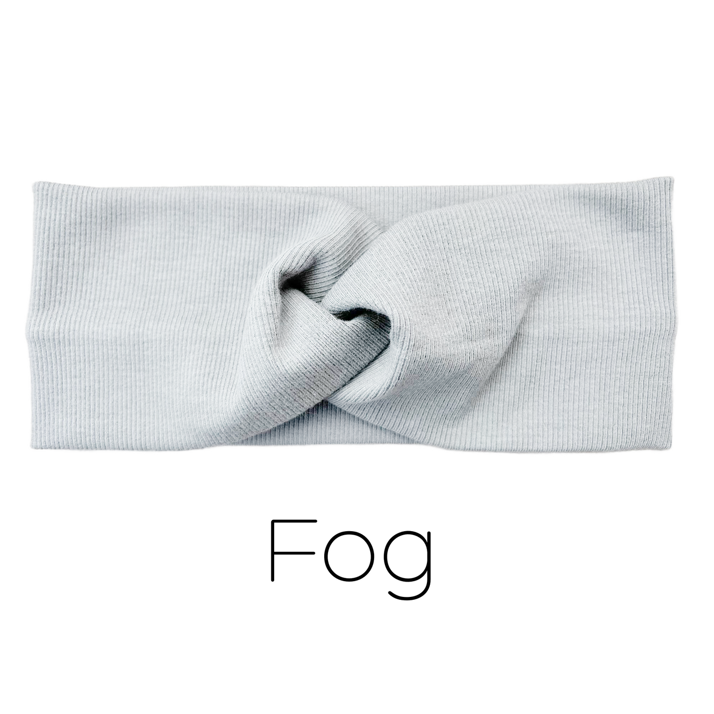 Organic Rib Cotton Twist Headband - Workout Yoga Facial Spa Headwrap