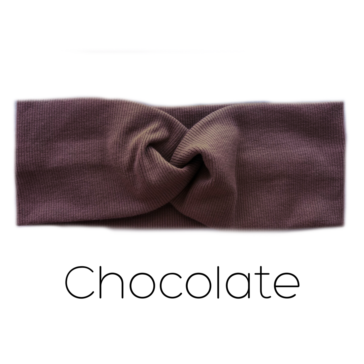 Organic Rib Cotton Twist Headband - Workout Yoga Facial Spa Headwrap