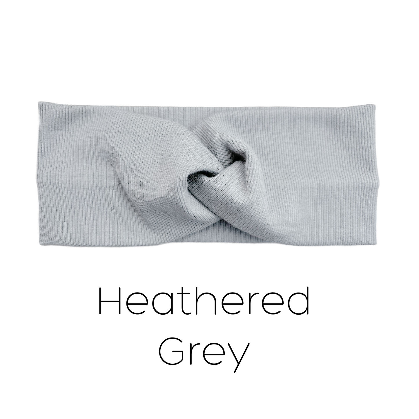 Organic Rib Cotton Twist Headband - Workout Yoga Facial Spa Headwrap