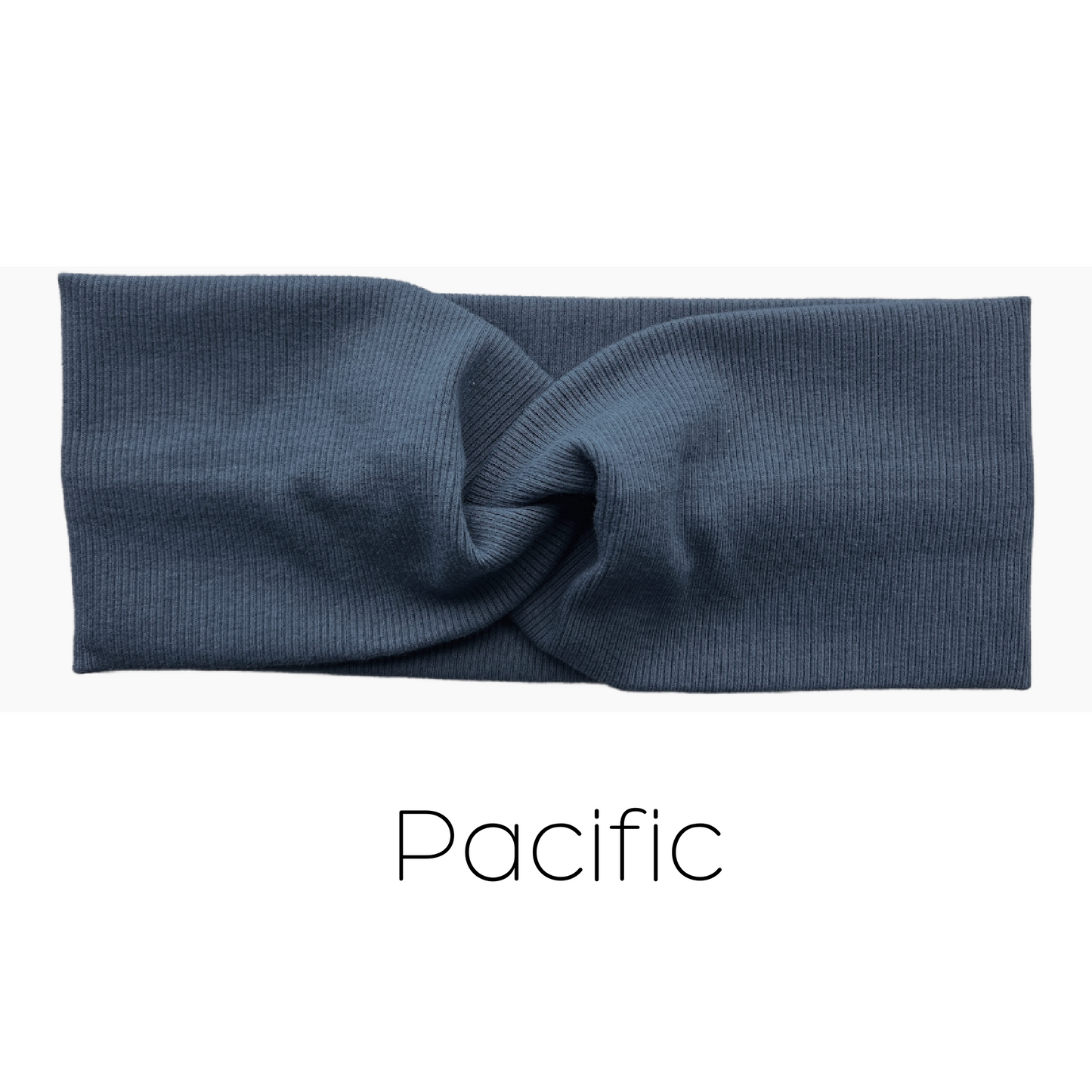 Organic Rib Cotton Twist Headband - Workout Yoga Facial Spa Headwrap
